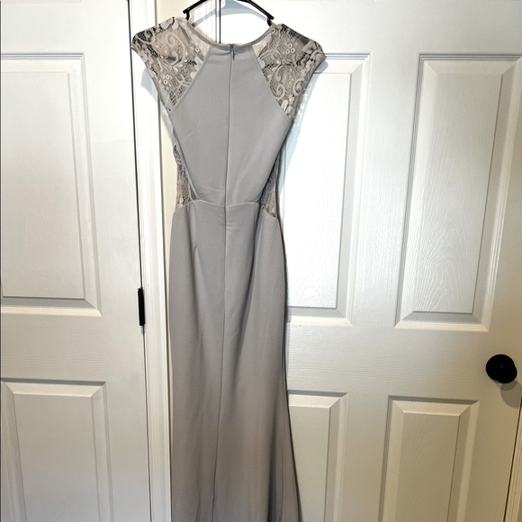 Grey floor length gown - Picture 2 of 3